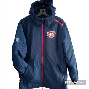 Montreal Canadiens Fanatics Navy Authentic Pro Rinkside Jacket